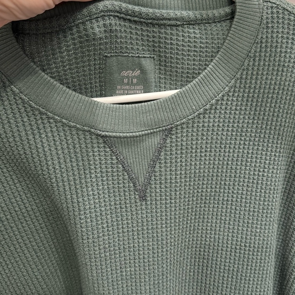 Waffle crewneck